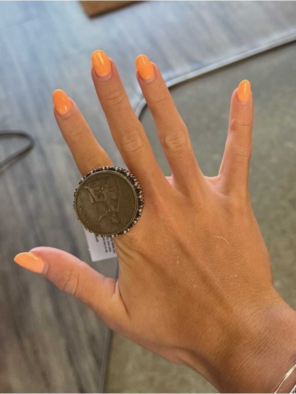 Made In The Deep South 1930’s Silver Coin Statement Ring - Adjustable - MIDS - Picture 2 of 11